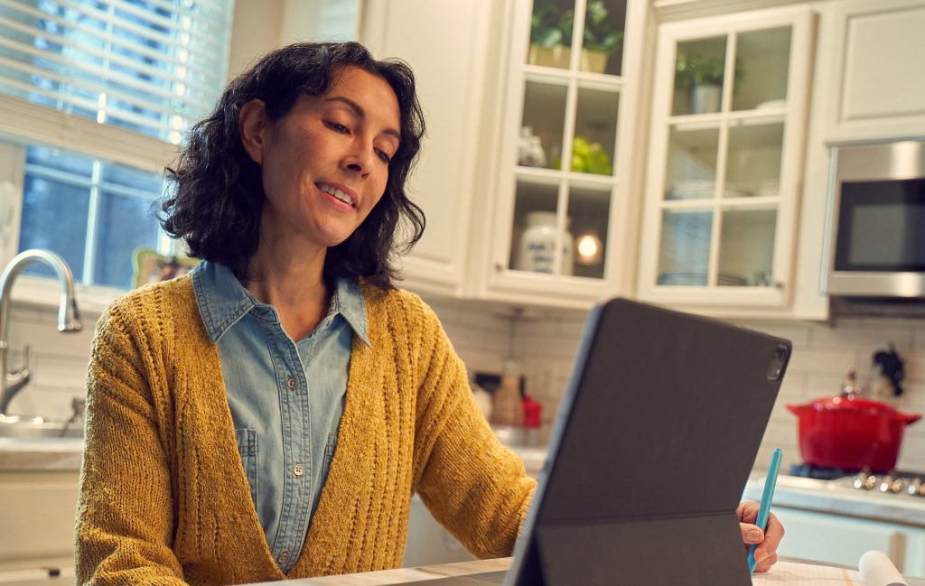 Patient scheduling an appointment online.